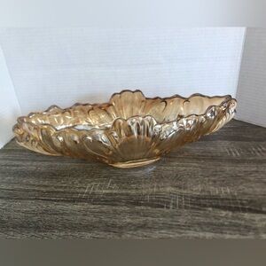 Vtg Jeannette Glass Marigold Carnival Glass Bowl